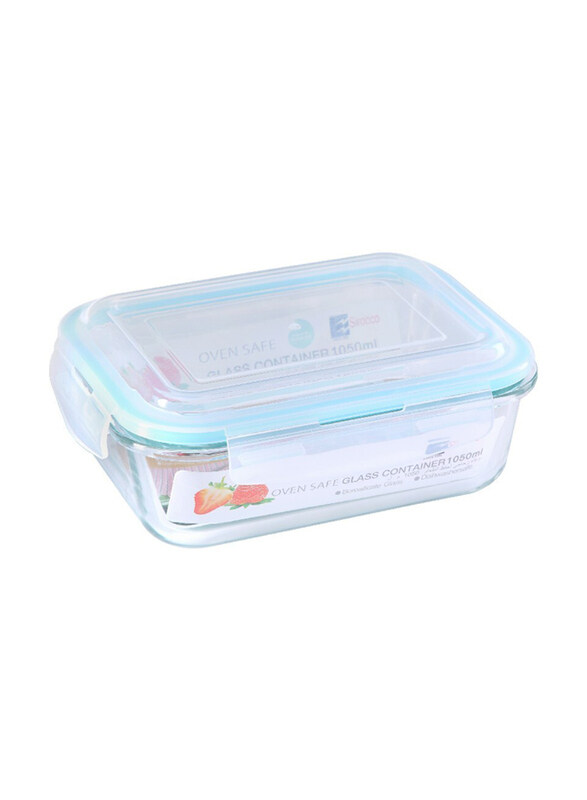

Sirocco Glass Food Container, 1050ml, Clear