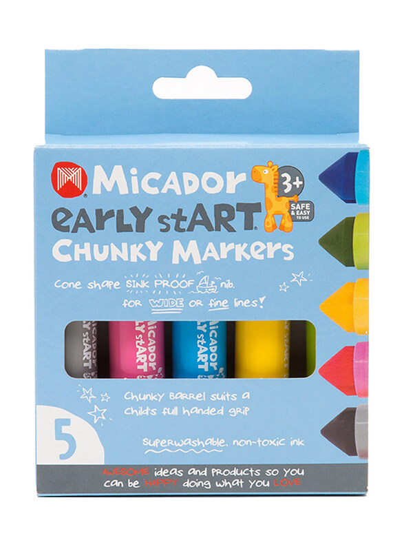 

Micador 5-Piece Early Start Chunky Markers, Multicolour