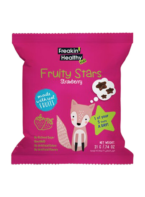 

Freakin Healthy Fruity Stars Strawberry Jellies, 21g
