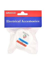 Sirocco 3 Pin UK Plug, White