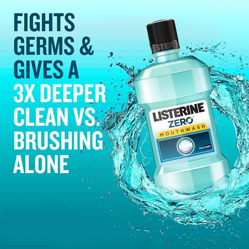 Listerine Zero Mouthwash, 500ml, 3 Pieces