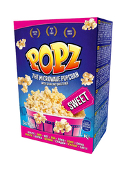 Popz Sweet Microwave Popcorn, 3 x 90g
