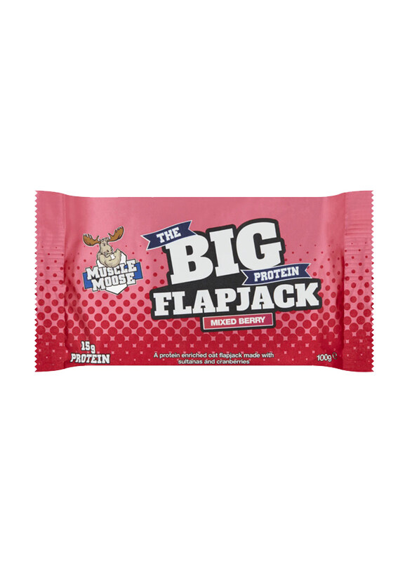 

Muscle Moose Big Protein Flapjack Mixed Berry, 100g
