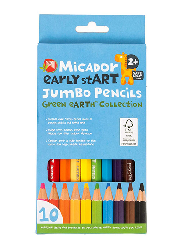 

Micador Early Start Jumbo Coloring Pencils, 10 Piece, Multicolour