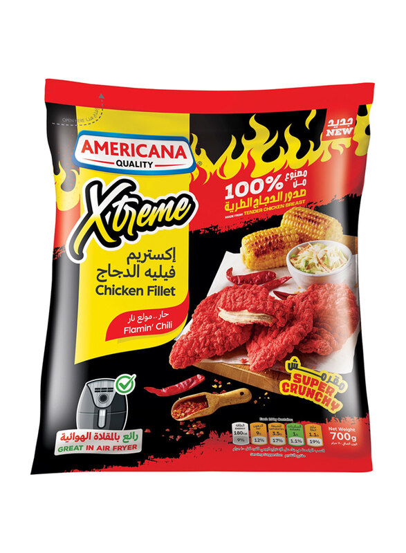 

Americana Xtreme Chicken Fillet- Flamin' Chilli, 700g