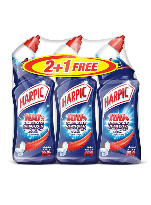 

Harpic Original Lime scale Remover Liquid Toilet Cleaner, 3 Pieces, 750ml