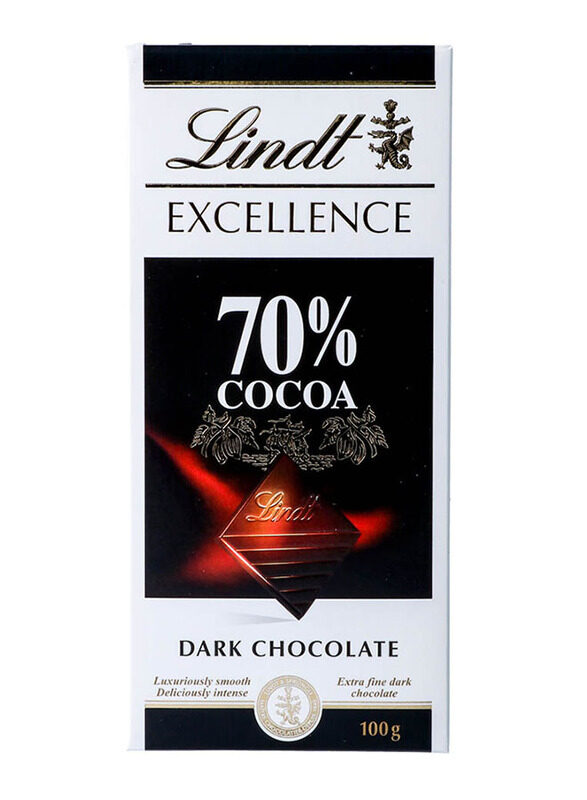 

Lindt Excellence 70% Cocoa Dark Chocolate, 100g