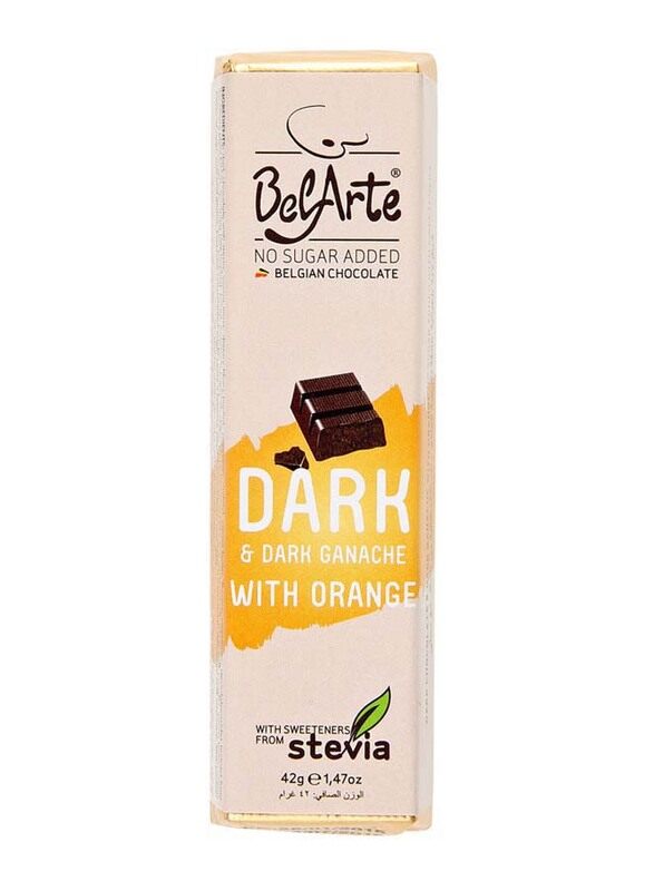 

Belarte Sugar Free Dark Ganache with Orange Belgian Chocolate Bars, 42g