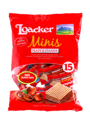 Loacker Minis Napolitano Crispy Wafers filled with Hazelnut Cream, 150g