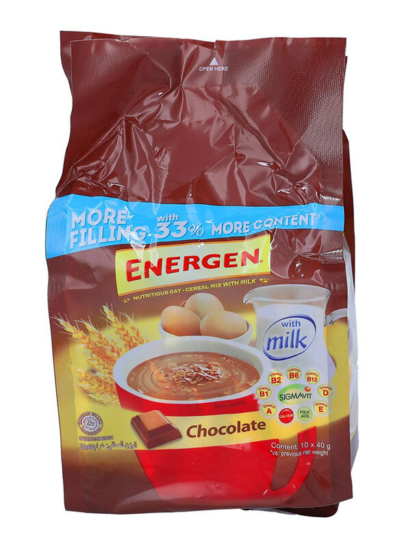 

Energen Chocolate Cereal Drink Mix, 10 Sachets x 40g