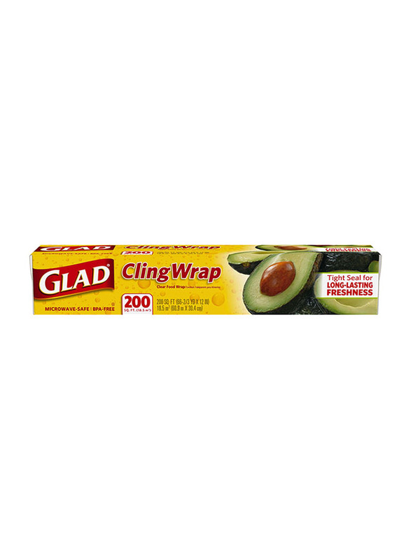 Glad Cling Wrap Clear Plastic Loop, 200 sq. ft.