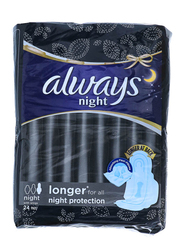 Always Ultra Night Star Sanitary Pads, Longer, 24 Pieces