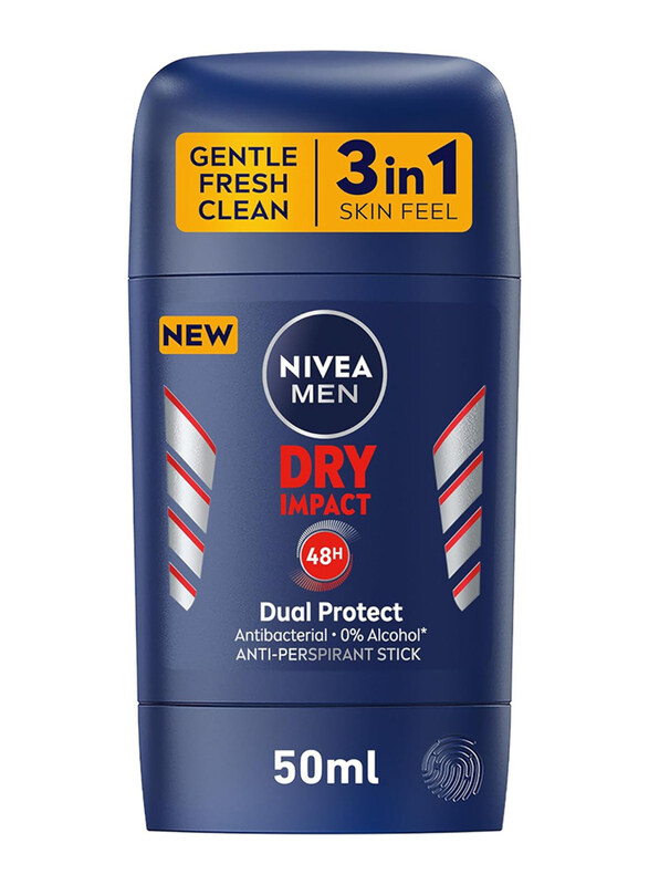 

Nivea Men Dry Impact 48h Protection Antiperspirant Deo Stick, 50ml