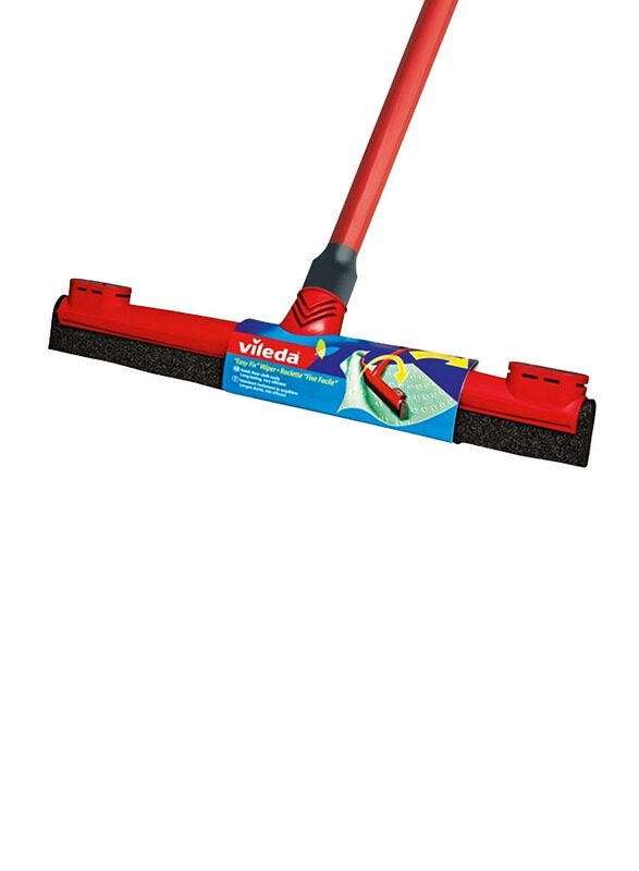 

Vileda Easy Fix Floor Wiper with Stick, Red