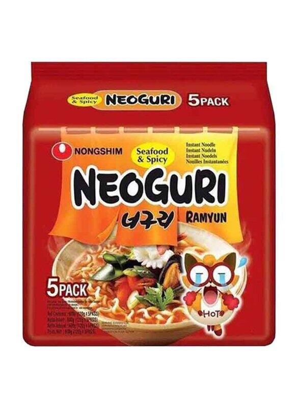 

Nongshim Neoguri Seafood & Spicy Ramyun Korean Noodles, 5 x 120g