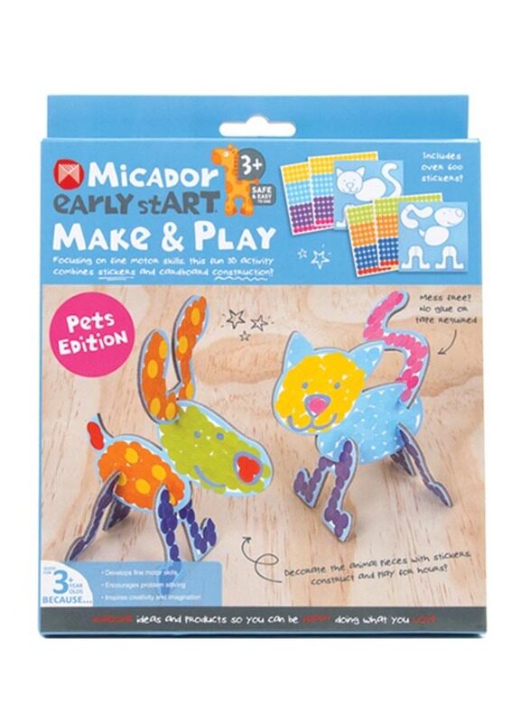 

Micador Early Start Make & Play Pets Craft Set, Multicolour