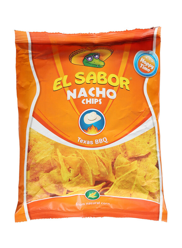 

El Sabor Nachos BBQ Flavor Chips, 100g