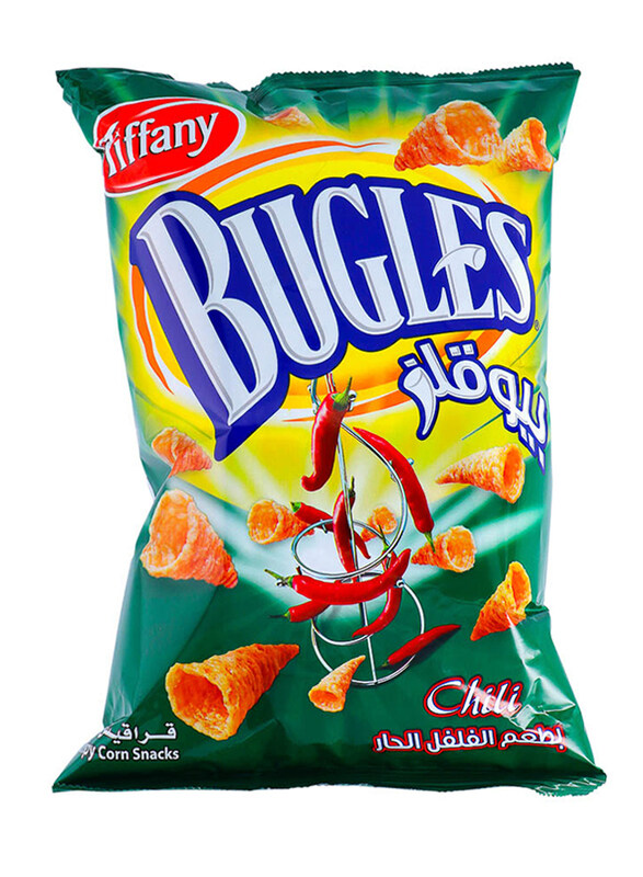 

Tiffany Bugles Chilli Crispy Corn Snacks, 90g