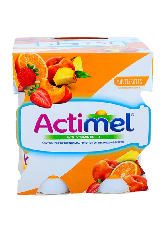 Actimel Multi Fruit Dairy Drink, 4 x 93ml