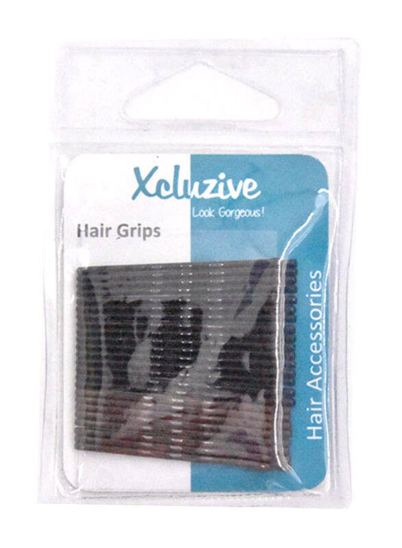 

Xcluzive Hair Grips Pins for All Hair Types, 24 x 4.5cm, Black