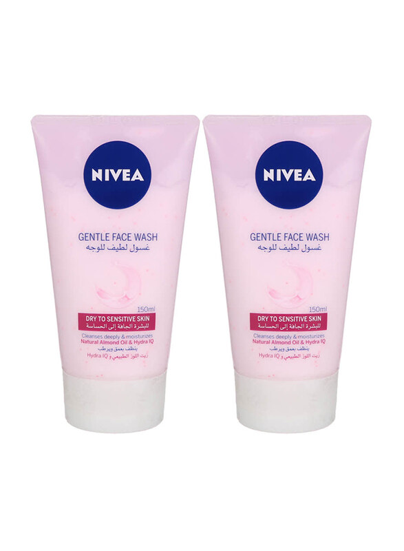 

Nivea Dry Skin Gentle Face Wash, 2 x 150ml