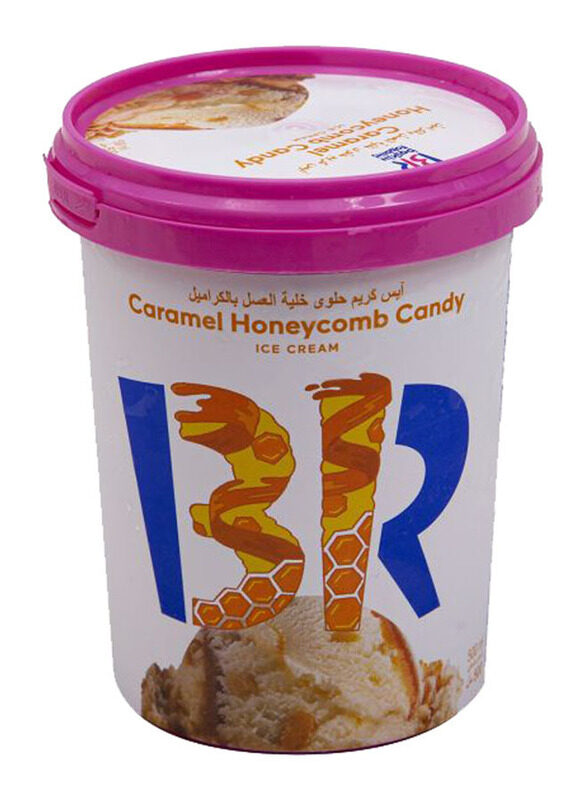 

Baskin Robbins Caramel Honeycomb Candy Ice Cream, 500ml