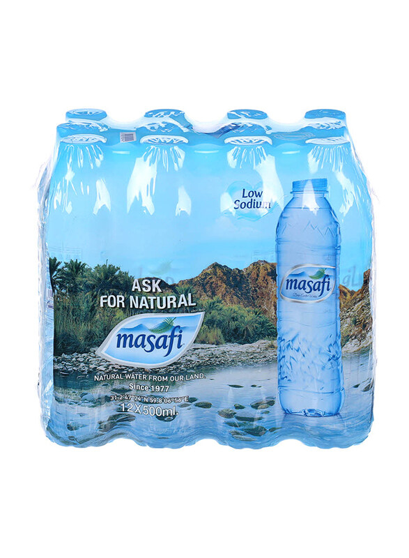 

Masafi Natural Drinking Water, 12 Bottles x 500ml