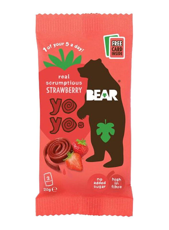

Bear Strawberry Fruit Yoyos, 18 x 20g