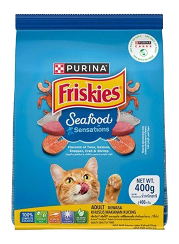 

Purina Friskies Seafood Sensations Cat Dry Food, 400g