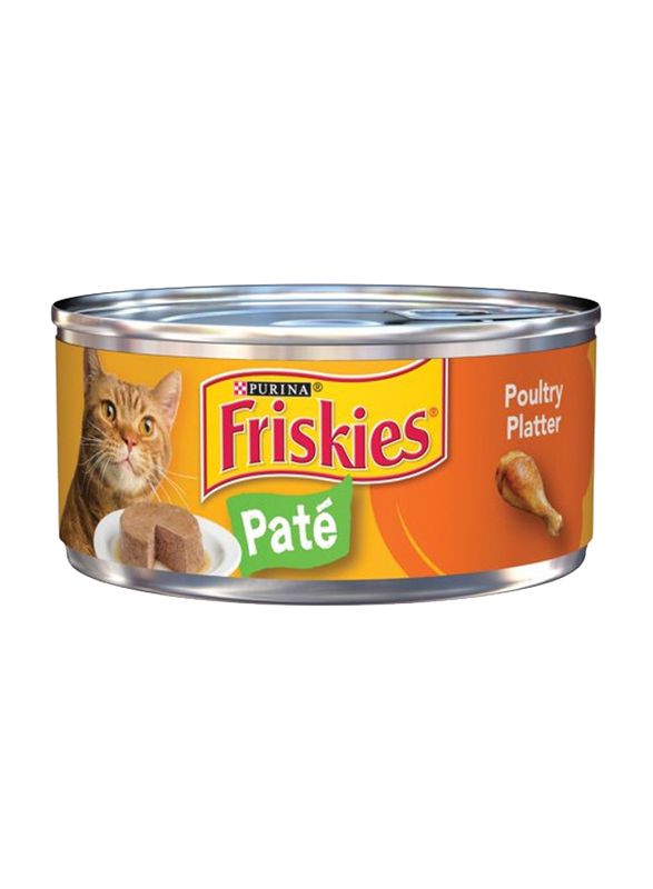 Purina Friskies Pate Poultry Wet Cat Food, 156g