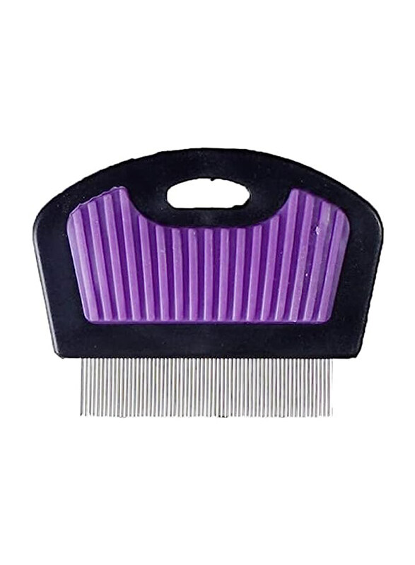 

Karlie Flea Comb with Handle for Cats, 21 x 4.5cm, Black/Purple