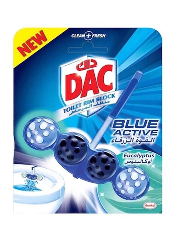 

DAC Blue Active Eucalyptus Toilet Rim Block, 50g