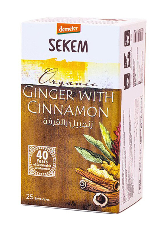 

Sekem Organic Ginger with Cinnamon Tea, 25 Pieces