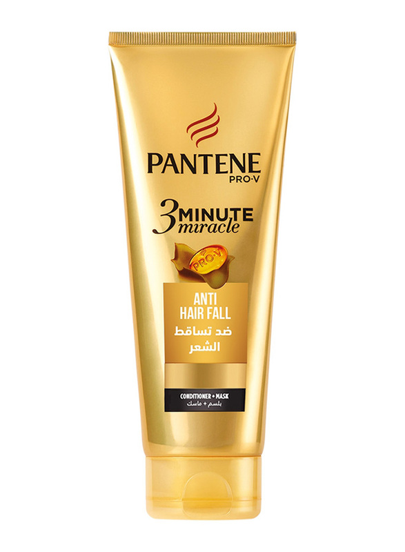 Pantene Pro-V 3 Minute Miracle Conditioner + Mask for Anti Hairfall, 200ml