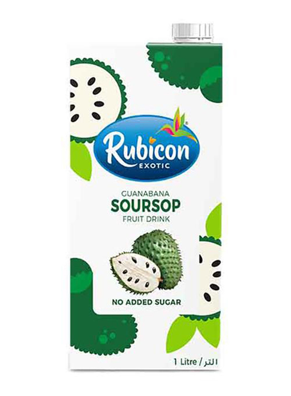 Rubicon No Sugar Added Guanabana Soursop Juice Drink, 1 Litre