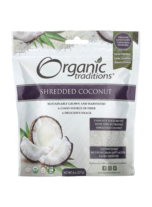 

Organic Traditions Shredded Coconut, 227g