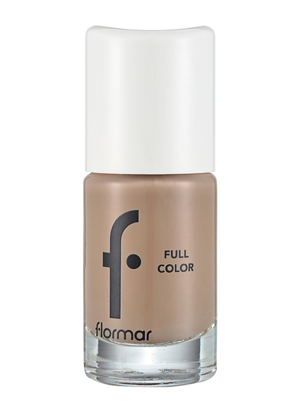 Flormar Full Colour Nail Enamel, FC06 Go Nude, Brown