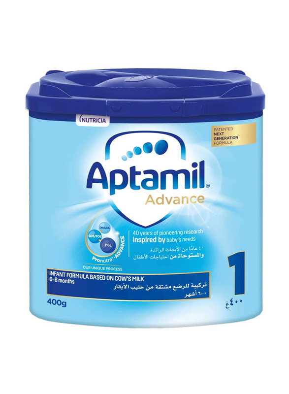 Aptamil Advance 1 Next Generation Infant Formula Milk, 400g