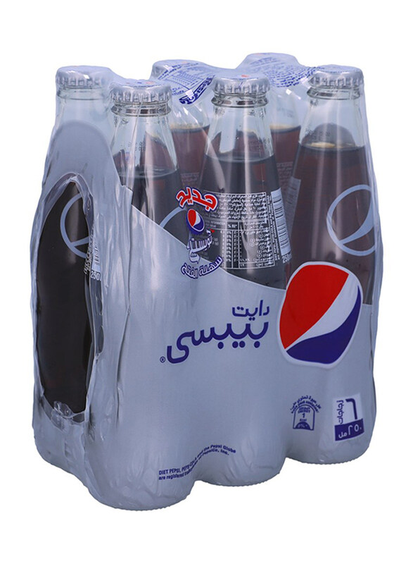 

Pepsi Diet Cola Carbonated Soft Drink, 6 Bottle x 250ml