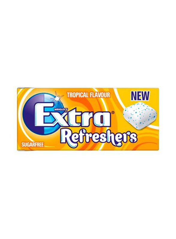 Wrigley's Extra Refresher Tropical Flavour Chewing Gum, 15.6g