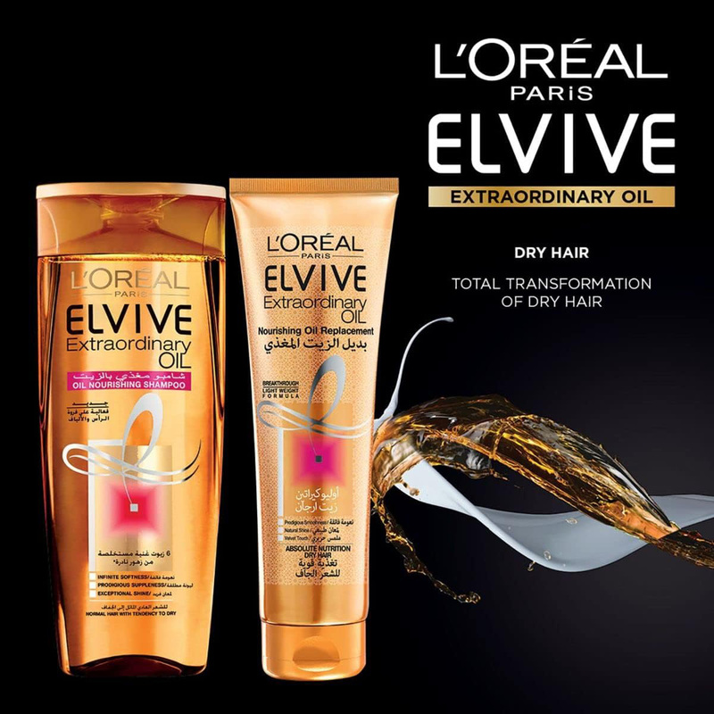 L'Oreal Paris Elvive Extraordinary Oil Nourishing Oil Replacement for Dry Hair, 300ml