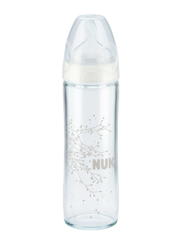 Nuk Anti-Colic First Choice Glass Baby Bottle, 240ml