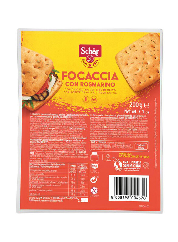 

Schar Focaccia Rolls, 200g
