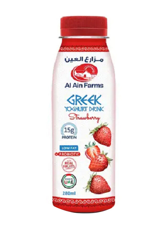 

Al Ain Greek Strawberry Yogurt Drink, 280ml