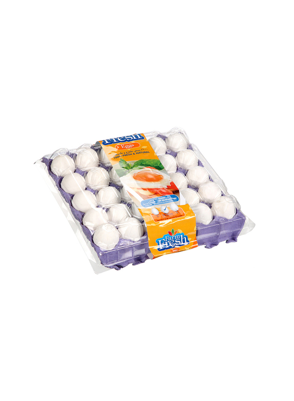 Farm Fresh White Eggs Medium, 30 Piece