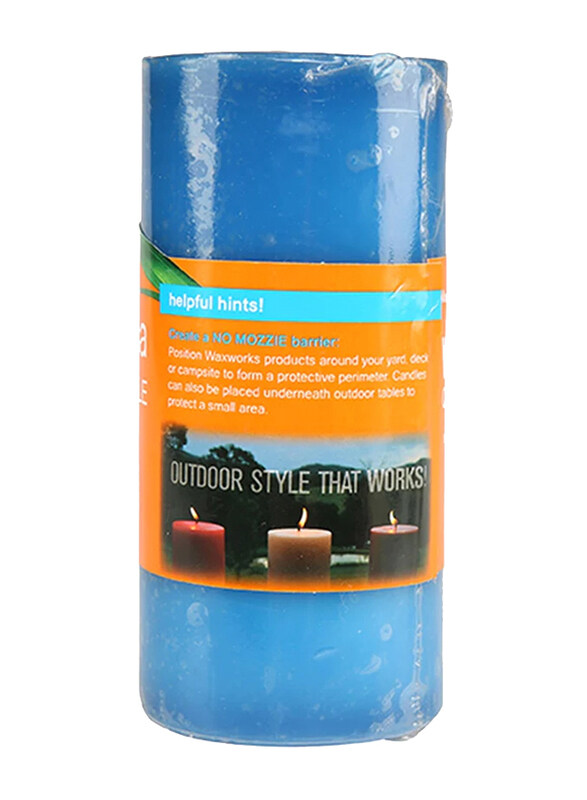 

Waxworks Citronella Pillar Candle, 15cm, Assorted Colour