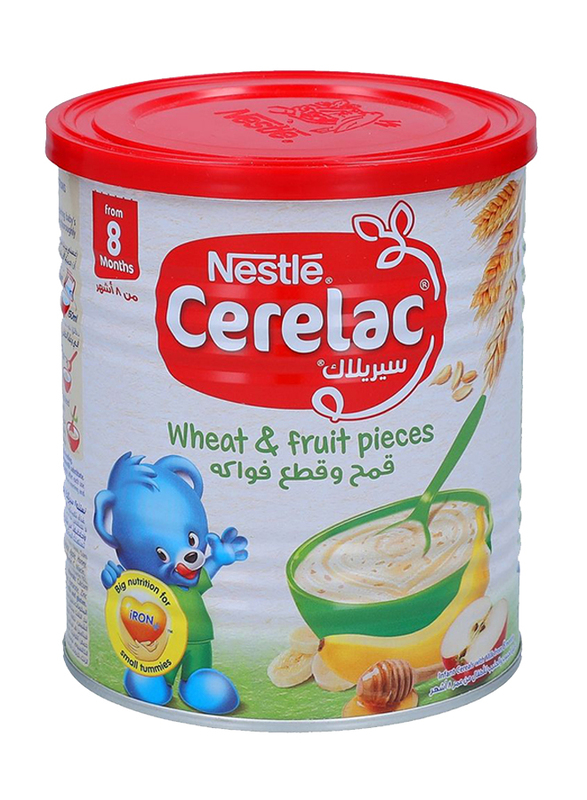 Nestle Cerelac Wheat & Fruit Pieces Infant Cereal, 400g