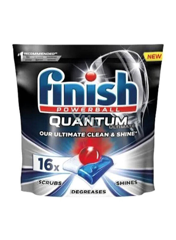 

Finish Power Ball Quantum Ultimate Dishwash Detergent Tabs, 16 Tablets