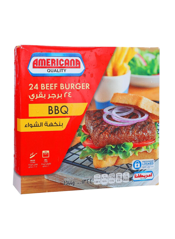 

Americana 24 BBQ Beef Hamburger, 1344 grams