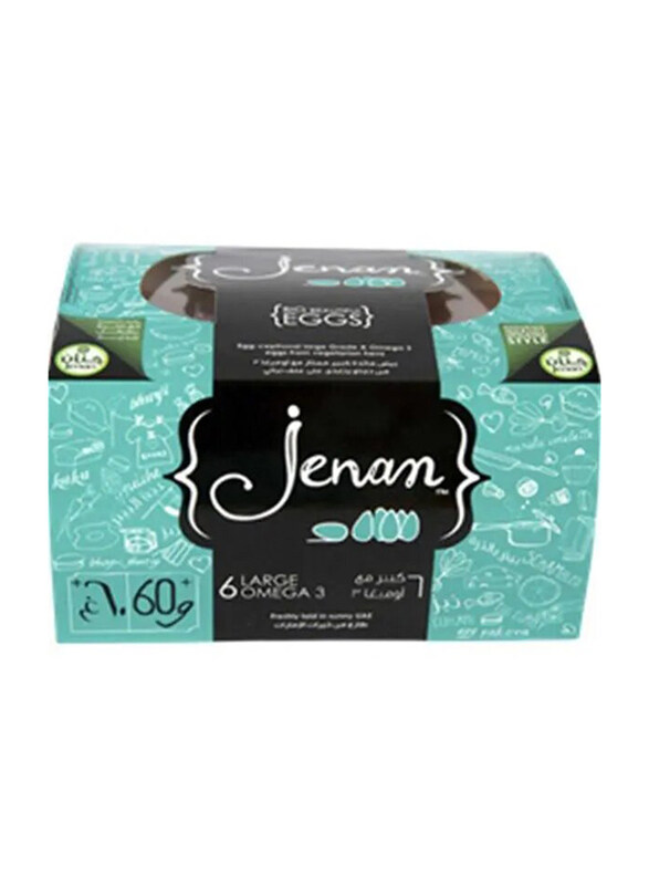 

Jenan Omega 3 Brown Eggs, Large, 6 Pieces